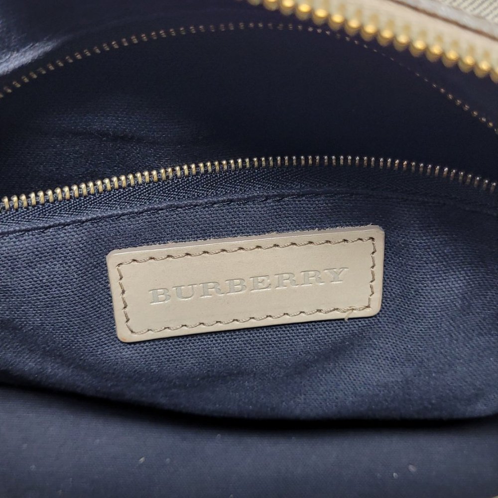 BURBERRY Beige Bridle House Check Handbag - Picture 15 of 16